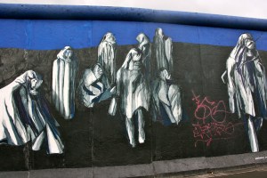 Gas Mask Graffiti Berlin Wall