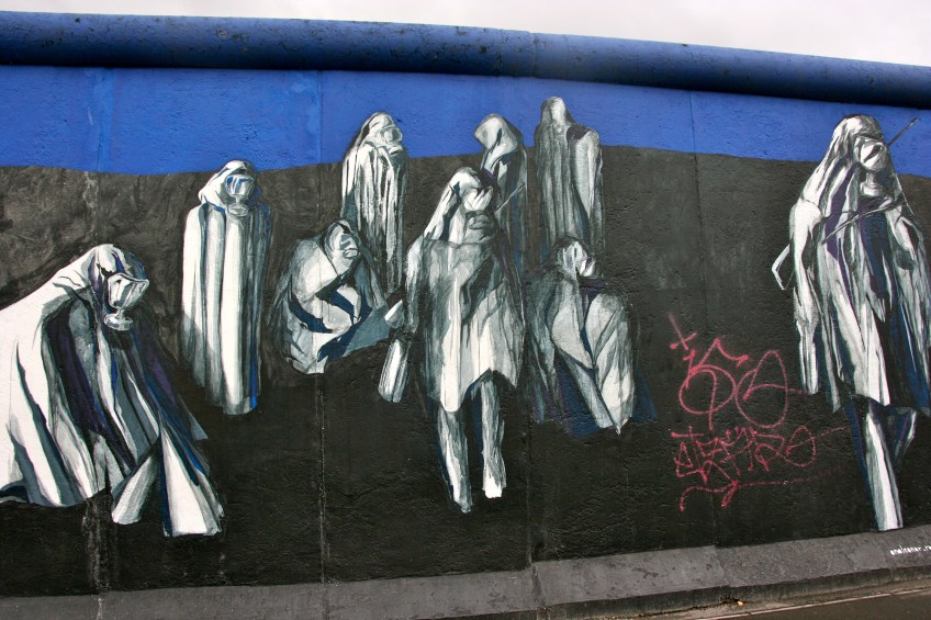 Gas Mask Graffiti Berlin Wall