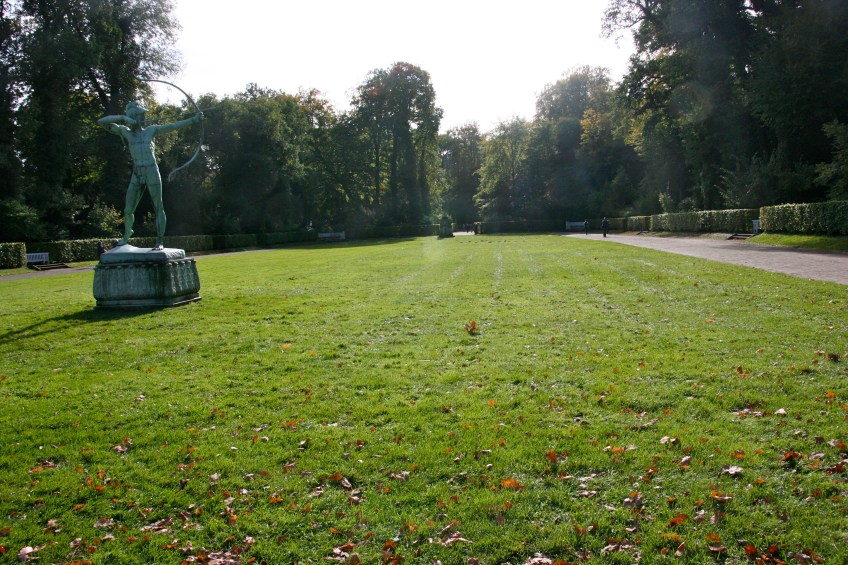 Statue at base of Orangery