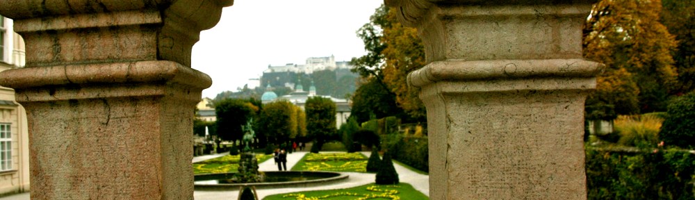 Mirabell Gardens, Salzburg, Austria, roses, Castle