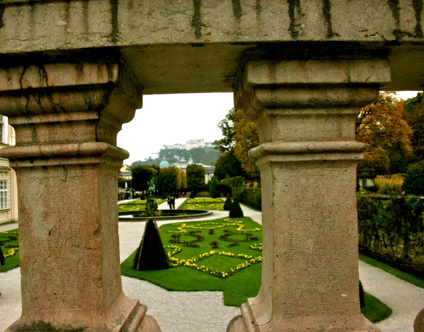 Mirabell Gardens, Salzburg, Austria, roses, Castle