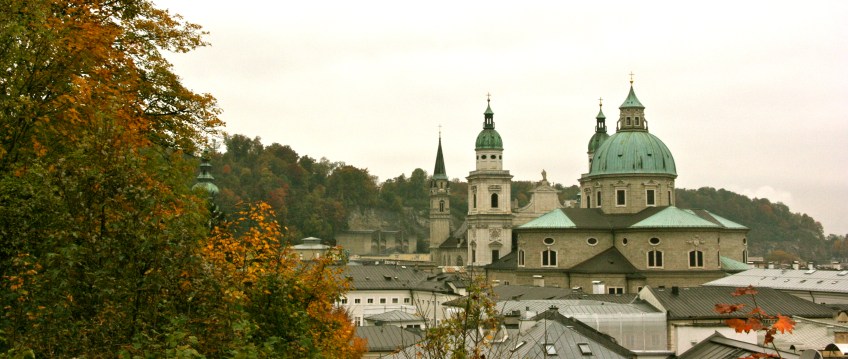Salzburg, Austria, Fall, Domes, Cathedral,