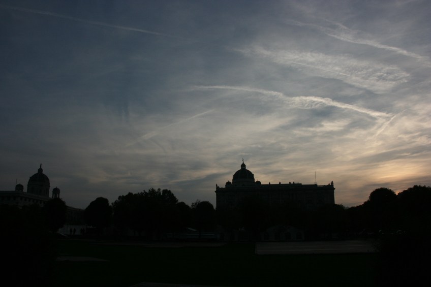 Vienna Skyline, Austria, Dusk,