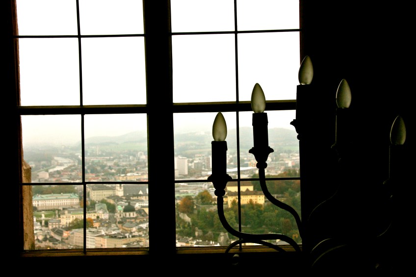Window Pane, Salzburg, Austria, Hohensalzburg Castle