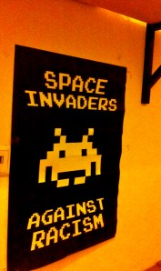 Wall Art, Space Invaders Against Racism, Vienna, Austria
