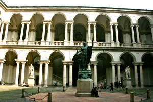 Palazzo Berera, Statues, Pinacoteca di Berera, Shadows, Light, Milano, Italy