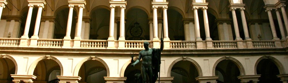 Palazzo Berera, Statues, Pinacoteca di Berera, Shadows, Light, Milano, Italy