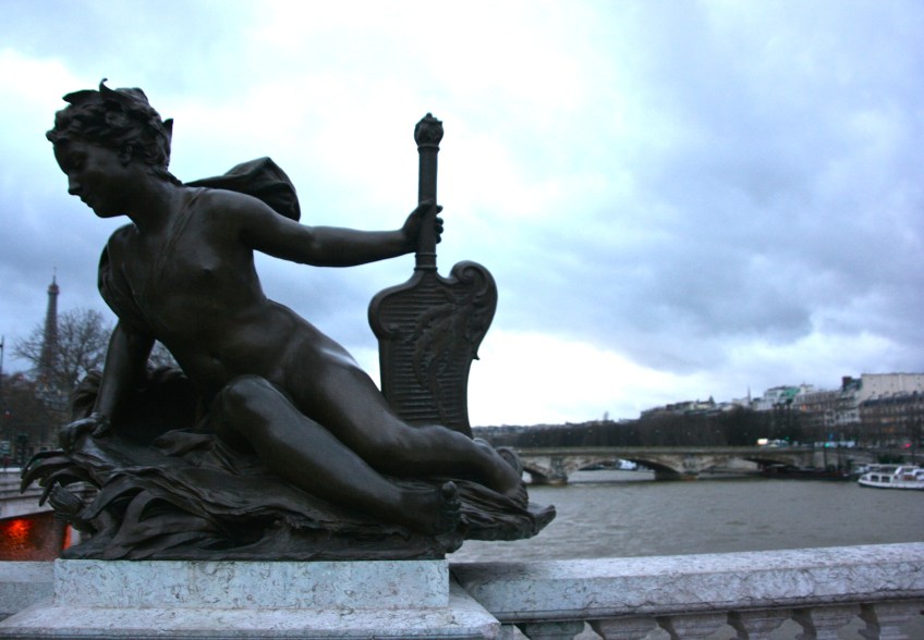 Paris Angel Bridge Statue