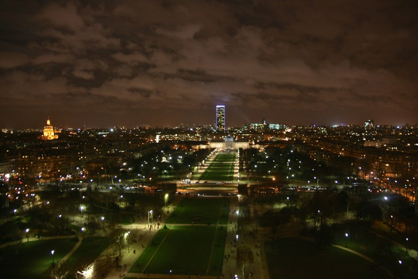 Paris View Night Eiffle Tower