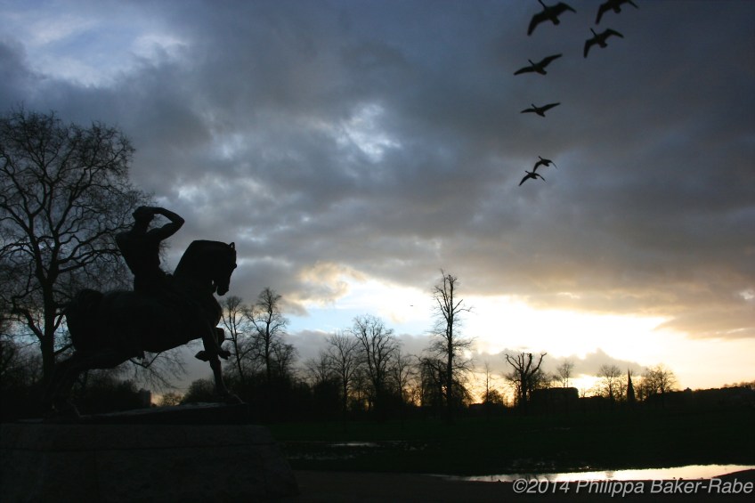 Hyde Park Sunset London