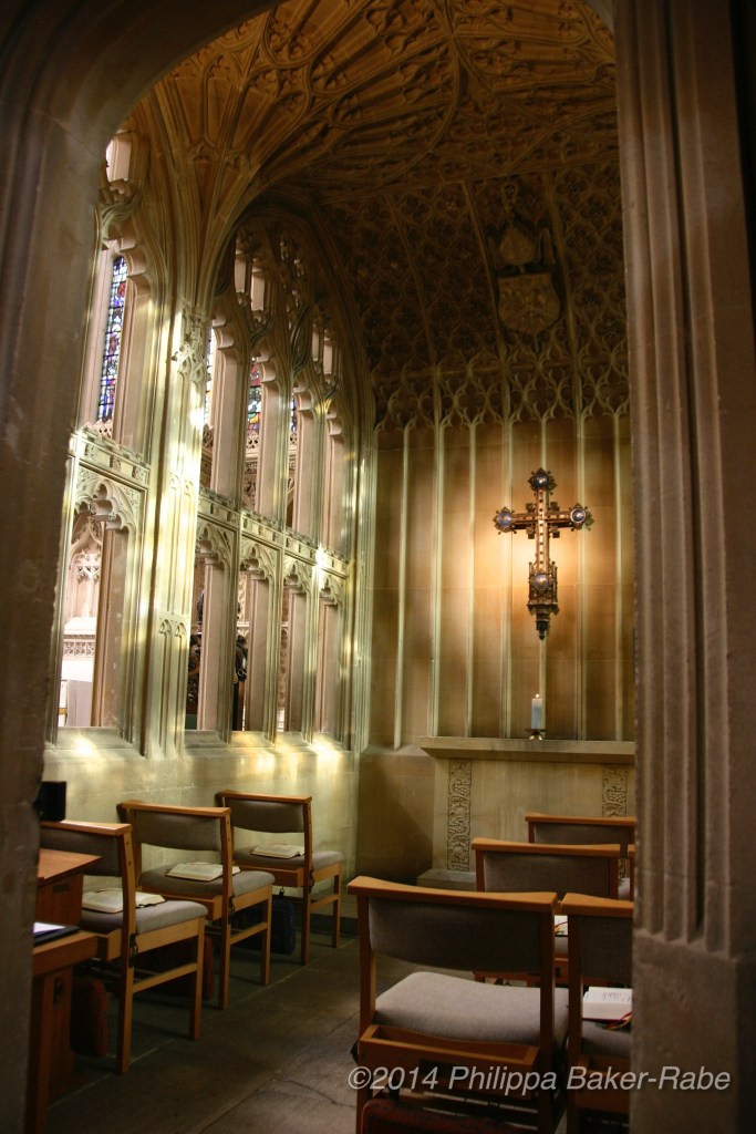 The small chapel Bath abbey Bath England