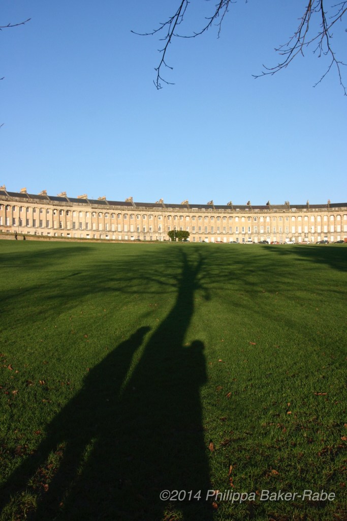 Shadows at the Royal Crescent Bath England